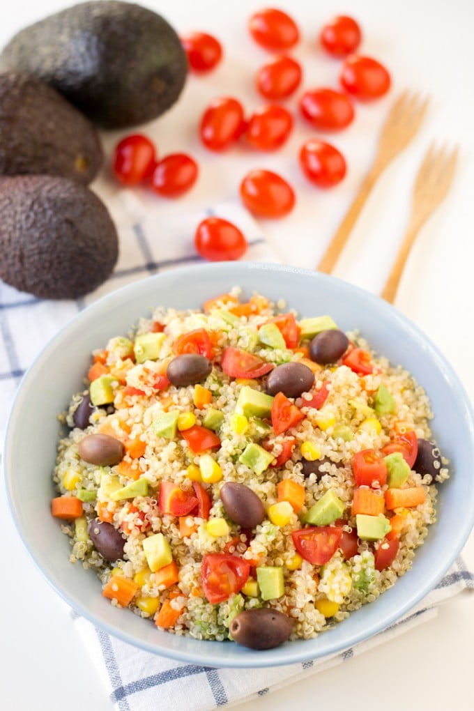 Simple Vegan Quinoa Salad