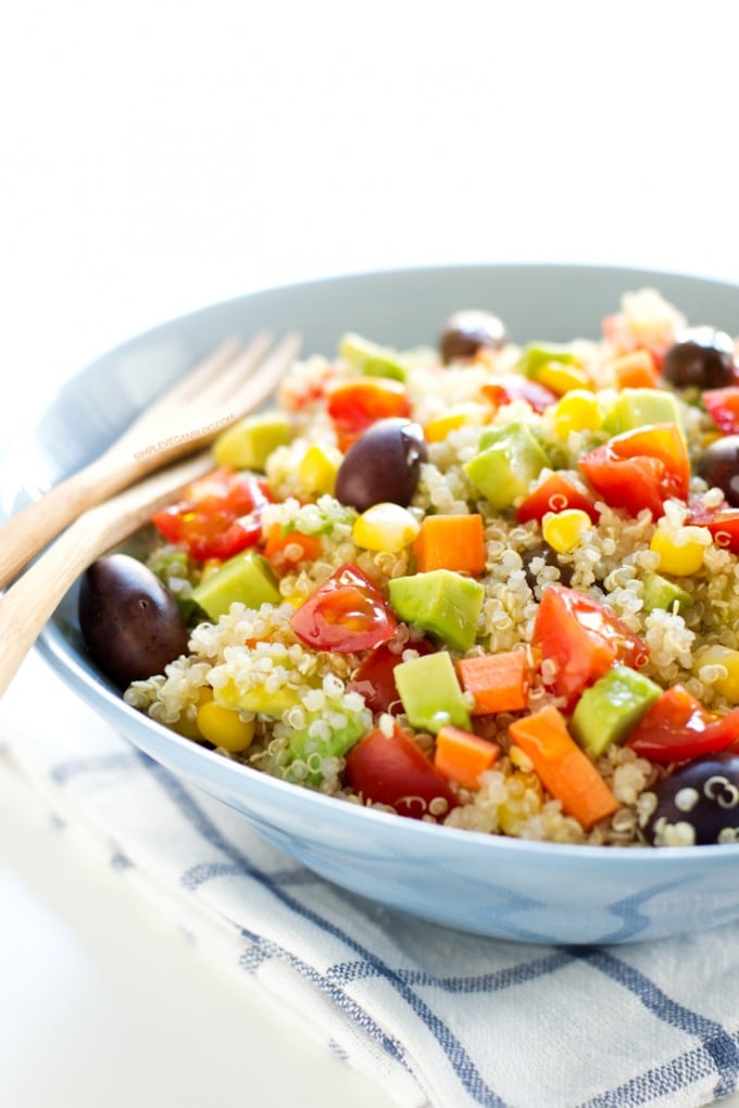 Simple Vegan Quinoa Salad