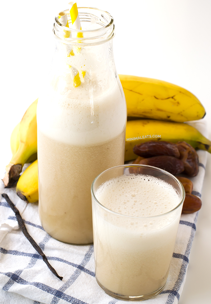 Banana Milk | minimaleats.com #minimaleats #vegan #recipe #glutenfree