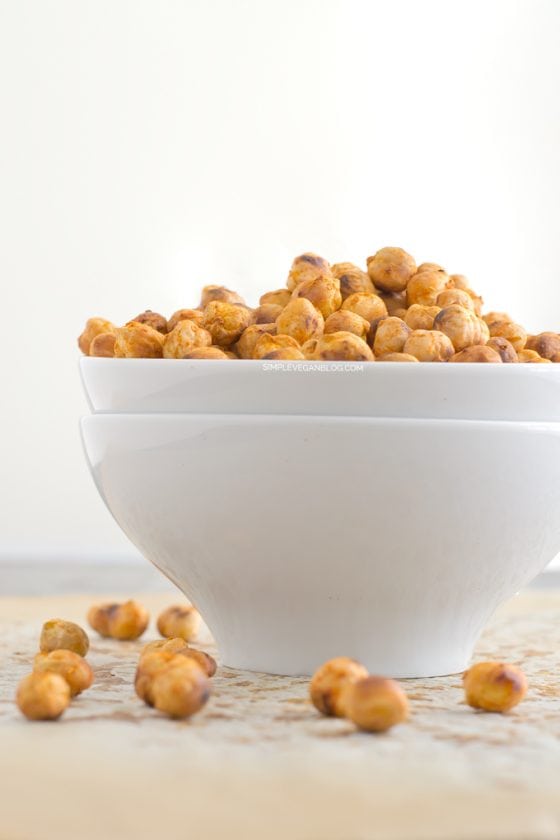 Spicy Roasted Chickpeas Simple Vegan Blog