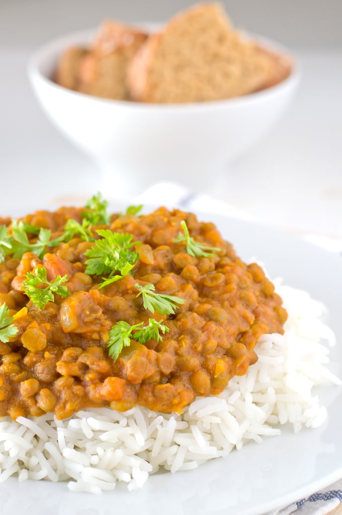 Vegetarian store lentil curry