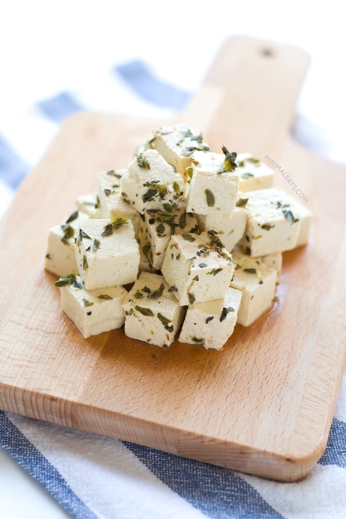 Vegan feta cheese | minimaleats.com #minimaleats #vegan