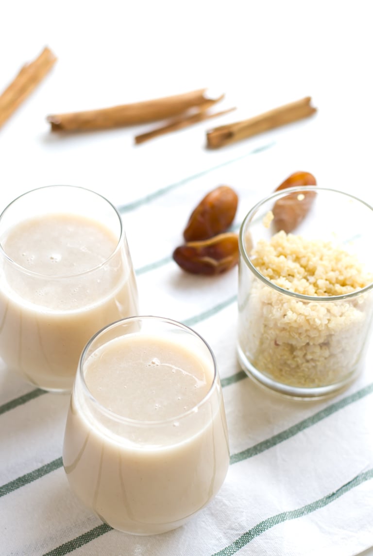 Homemade Quinoa Milk. Delicious homemade quinoa milk. If you like oat milk you need to try this recipe. Quinoa is an excellent source of protein and it also tastes amazing