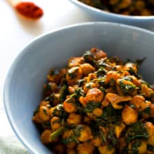 Spanish Spinach with Chickpeas