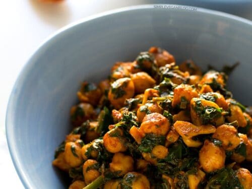 Spanish Spinach with Chickpeas