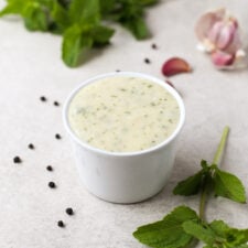 Vegan yogurt sauce