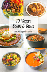 10 vegan soups and stews - You can find many soup and stew recipes on the blog, but these are our favorite ones. Soups and stews are perfect for cold, rainy and windy days.