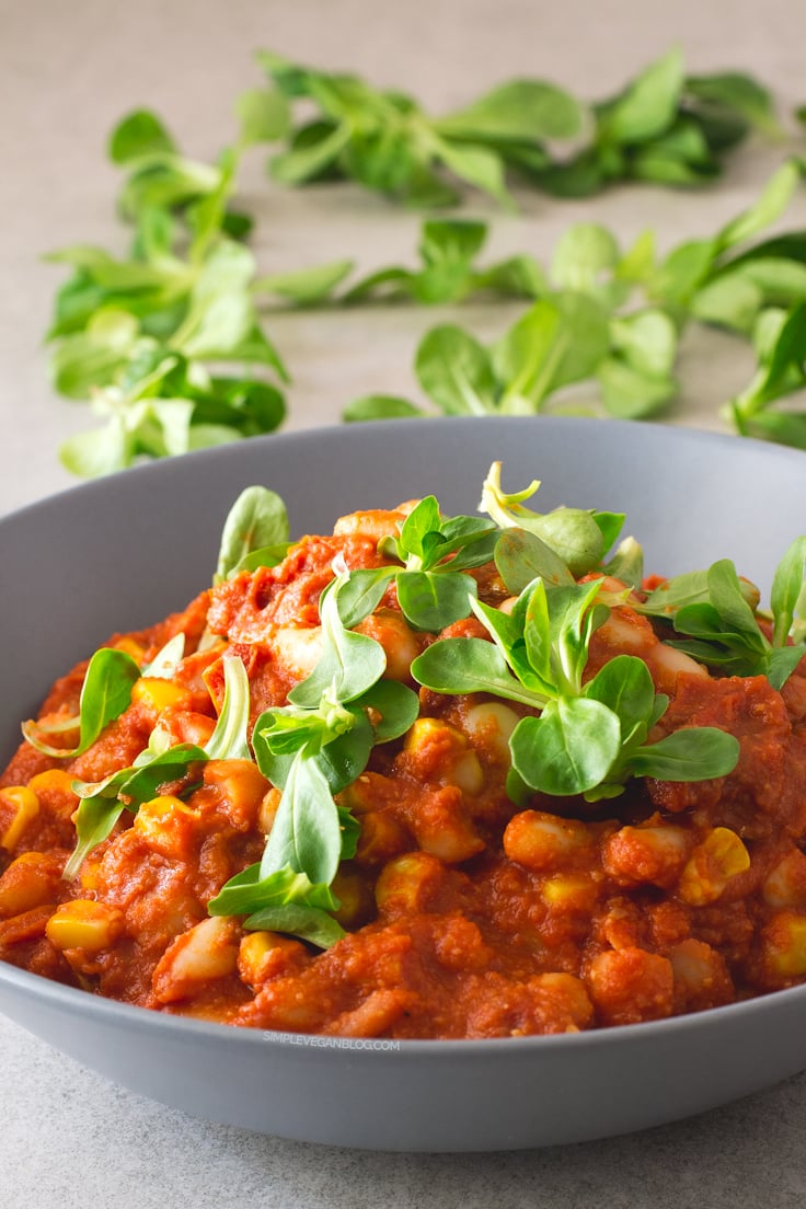 15 Minute Cannellini Bean Stew