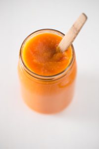 Homemade Pumpkin Puree. - It's really easy to make homemade pumpkin puree, you just need to roast the pumpkin and then puree it a food processor. One ingredient needed!
