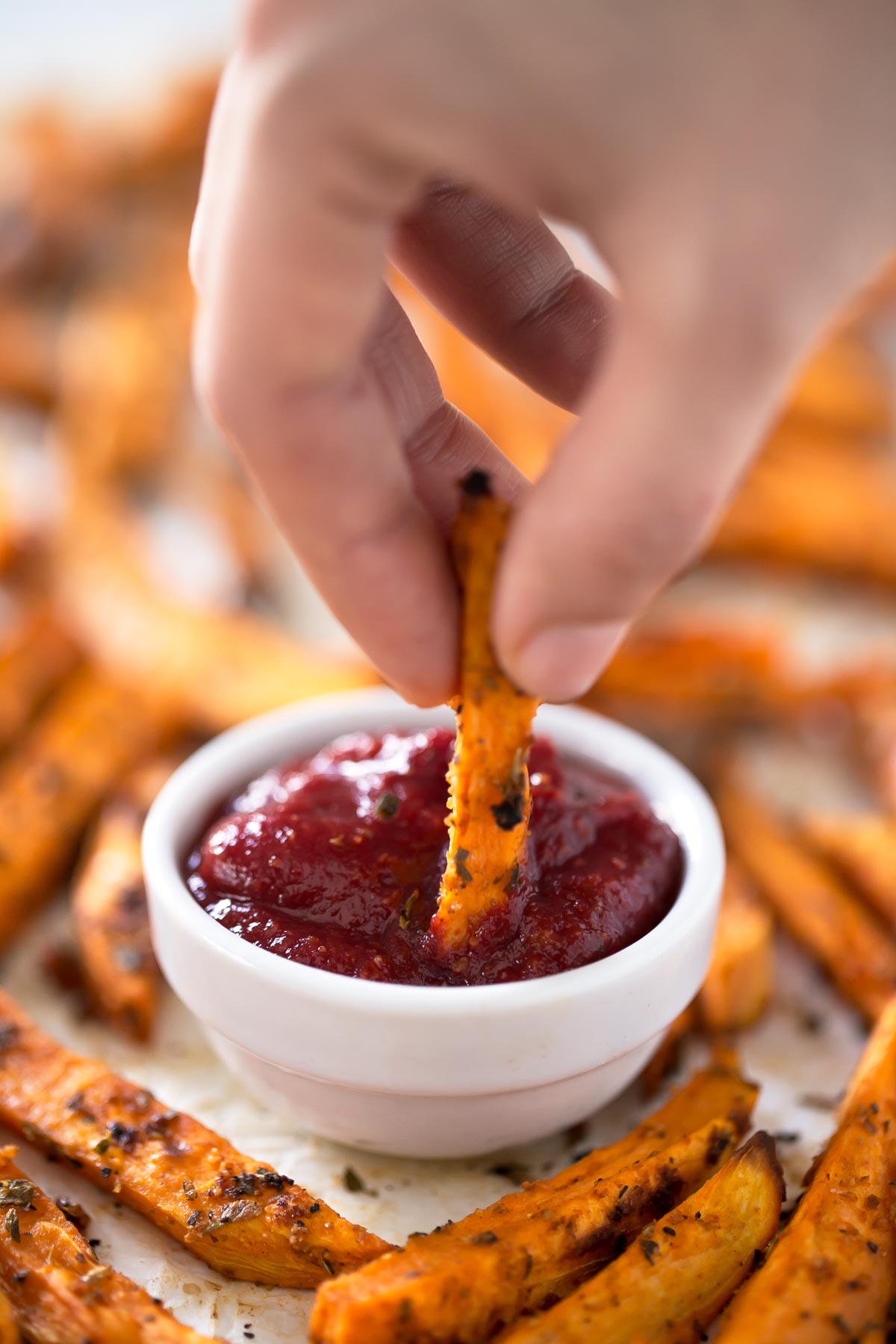 Baked sweet potato fries 