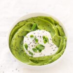 Pea Puree.- This pea puree is ready in 15 minutes and is really easy to make. I'm obsessed with this amazing recipe. It's the perfect side!