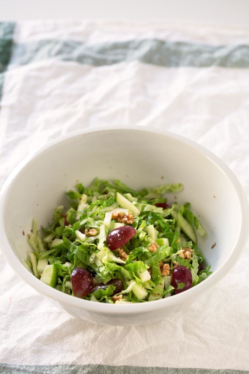 Vegan Waldorf Salad.- I'm obsessed with this vegan Waldorf salad. The dressing is so creamy, but is healthier and lighter than the traditional one.