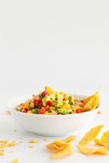 Mango Avocado Salsa. - This 9-ingredient mango avocado salsa is the perfect appetizer or snack, but also a great salad dressing or sauce to enjoy with any dish. #vegan #glutenfree #simpleveganblog