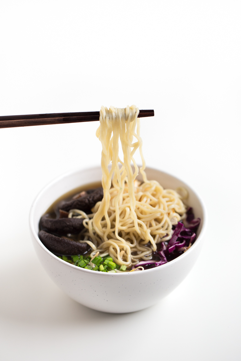 Simple Vegan Ramen - Making vegan ramen at home is so easy. Feel free to use the veggies you have on hand or what's in season. It's a super comforting and satisfying soup.