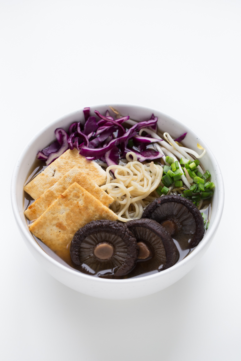 Simple Vegan Ramen - Making vegan ramen at home is so easy. Feel free to use the veggies you have on hand or what's in season. It's a super comforting and satisfying soup.