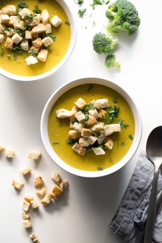 Vegan Broccoli Cheese Soup - Simple Vegan Blog