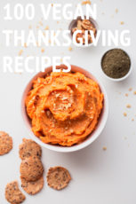 100 Vegan Thanksgiving Recipes - 100 delicious, easy, vegan, Thanksgiving recipes. We've included all kinds of recipes: appetizers & snacks, sides, mains, desserts and drinks. 