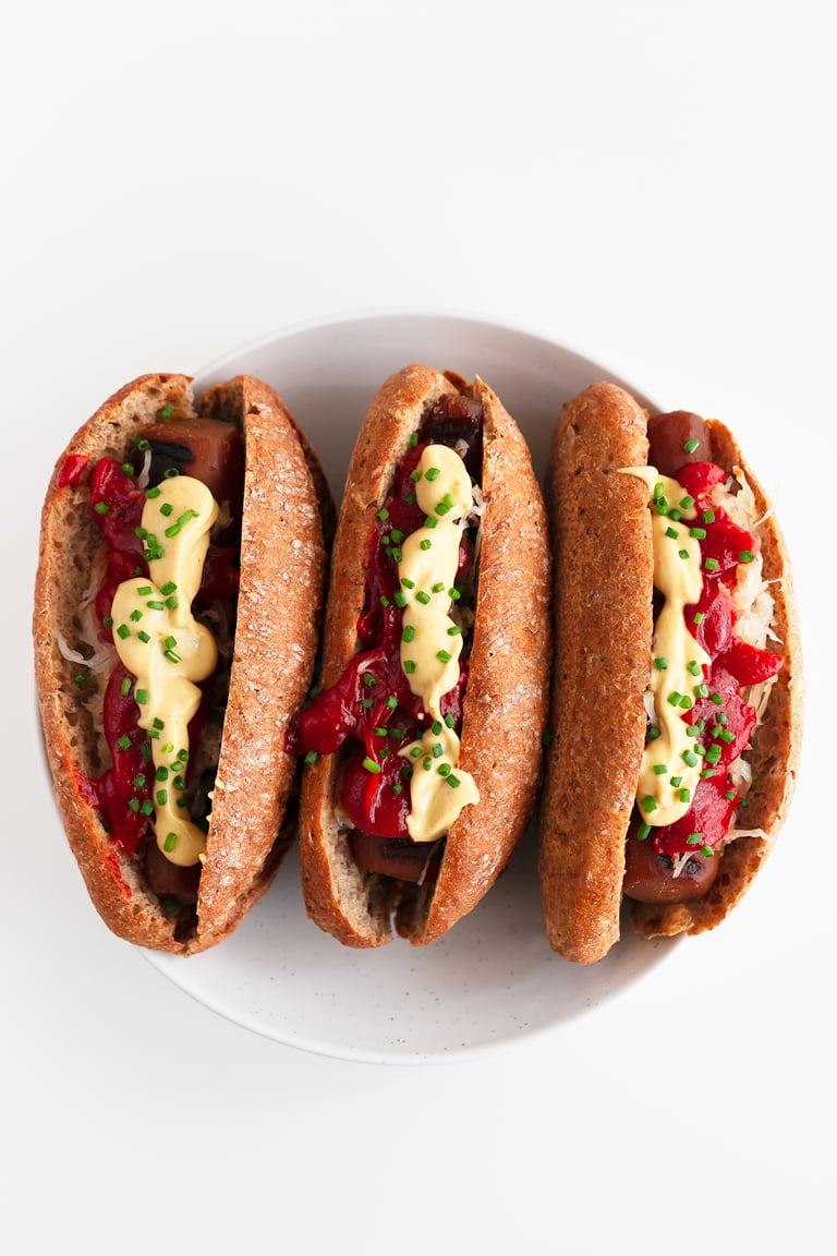 Vegan Carrot Hot Dogs. - Vegan carrot hot dogs, a plant-based alternative to classic hot dogs! They're much healthier and perfect for barbecues. #vegan #glutenfree #simpleveganblog