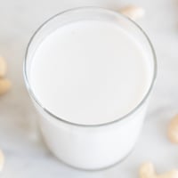 Small picture of a glass with cashew milk