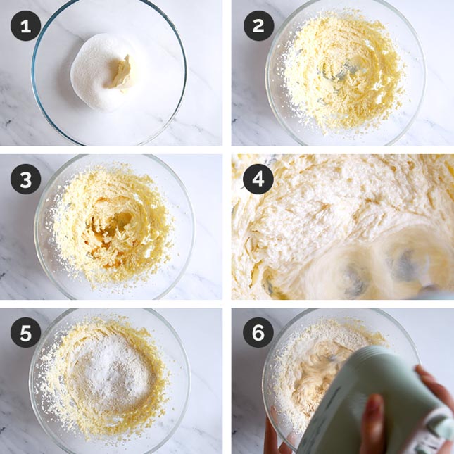 Step-by-step photos of how to make vegan vanilla cupcakes