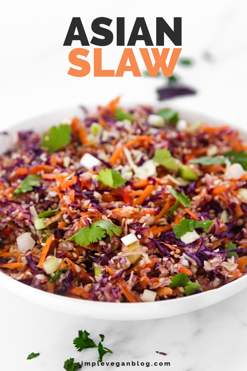 Asian Slaw - Simple Vegan Blog