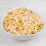 Square photo of a bowl of sauerkraut