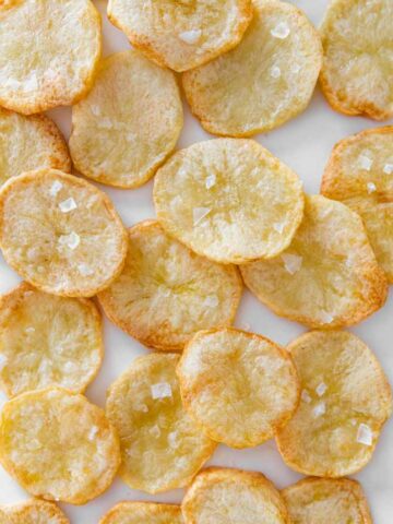 Photo of some baked chips taken from the above