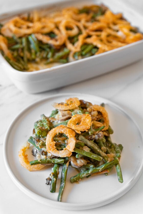 Vegan Green Bean Casserole - Simple Vegan Blog