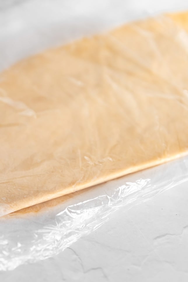 Photo of a dough of vegan sugar cookies