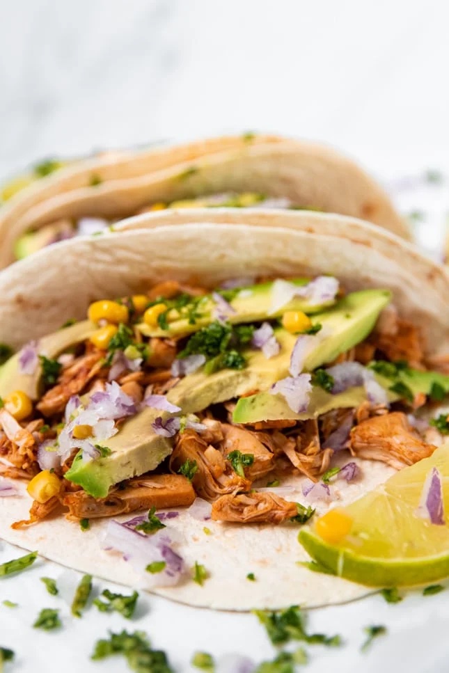 Photo of some jackfruit tacos