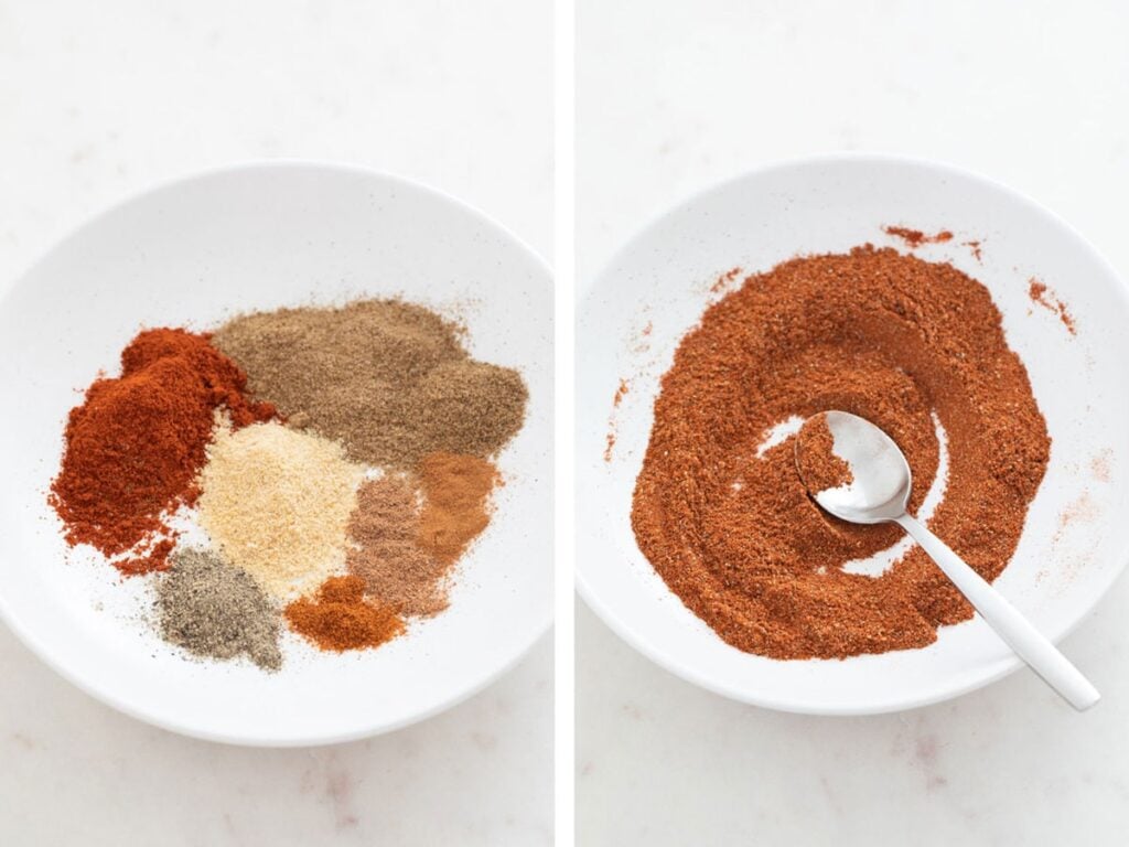 Step-by-step photos of how to make this Old Bay seasoning recipe.