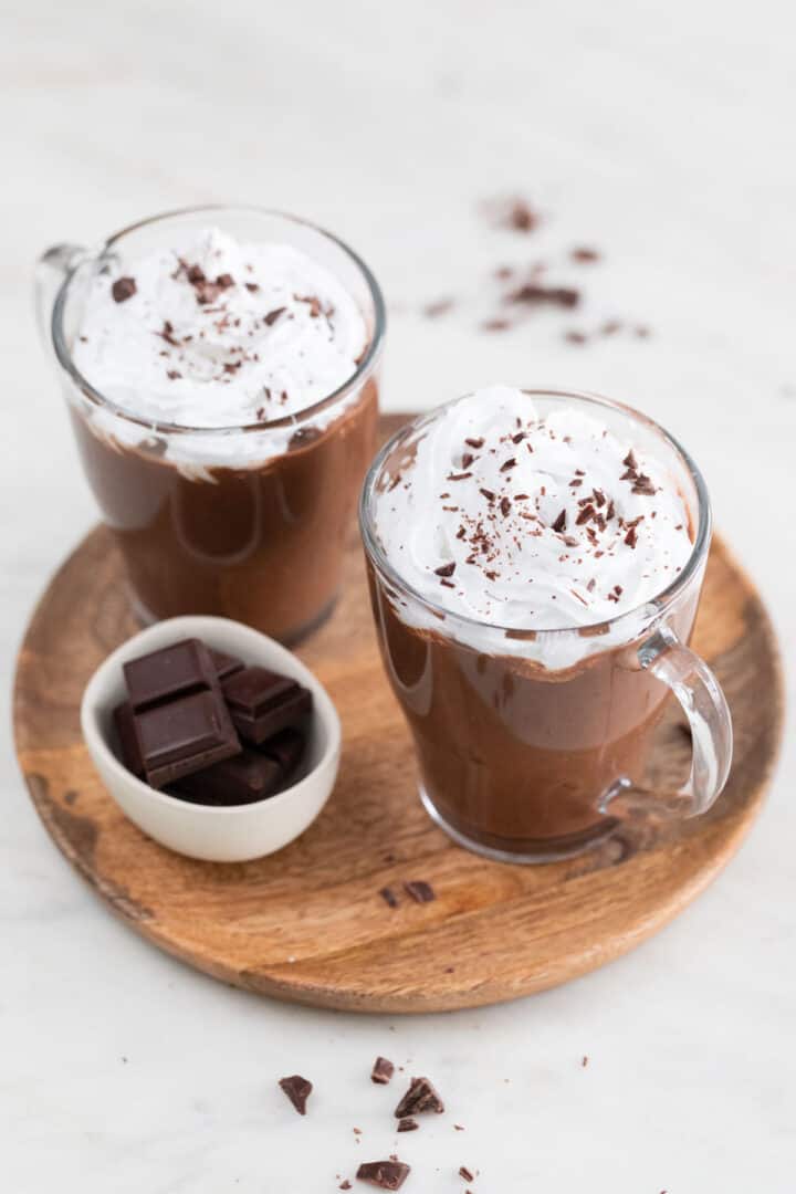 The BEST Vegan Hot Chocolate (4 Ingredients) - Simple Vegan Blog