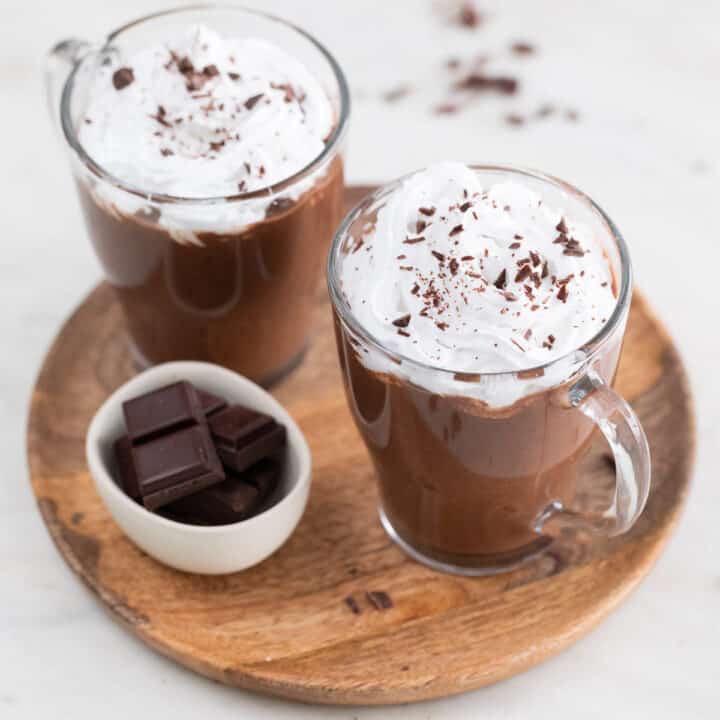 The BEST Vegan Hot Chocolate (4 Ingredients) - Simple Vegan Blog