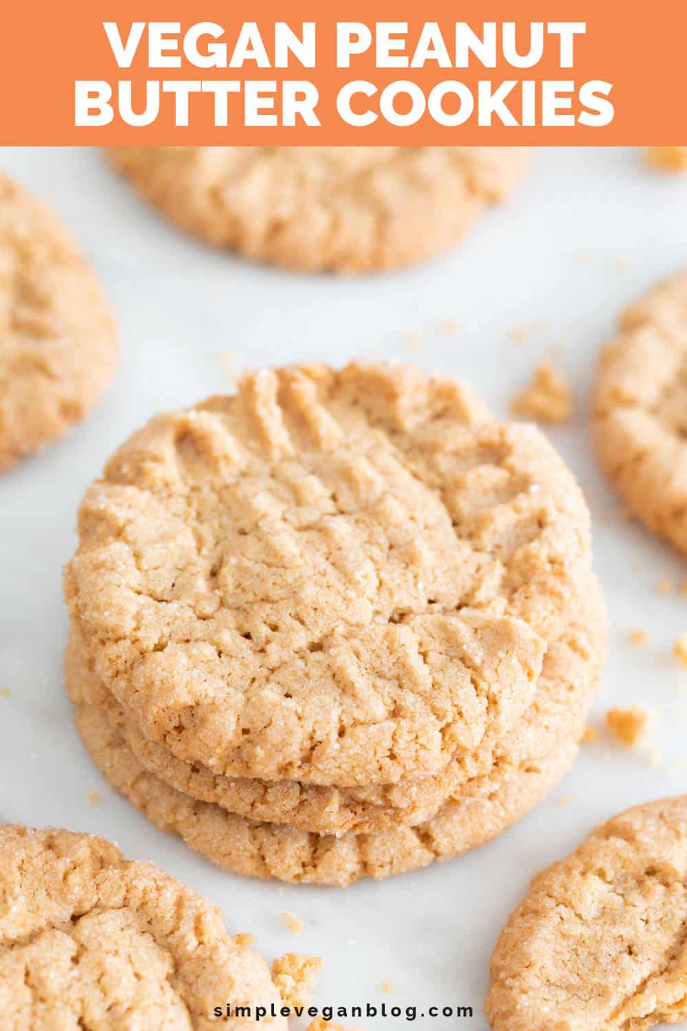 Easy Vegan Peanut Butter Cookies - Simple Vegan Blog