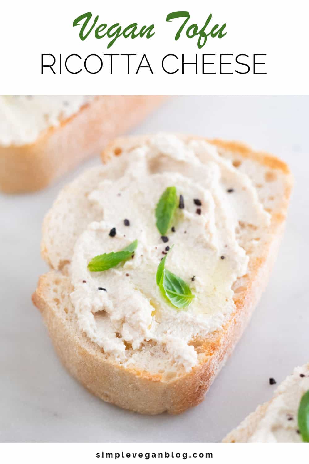 Vegan Tofu Ricotta Cheese (4 Ingredients) Simple Vegan Blog