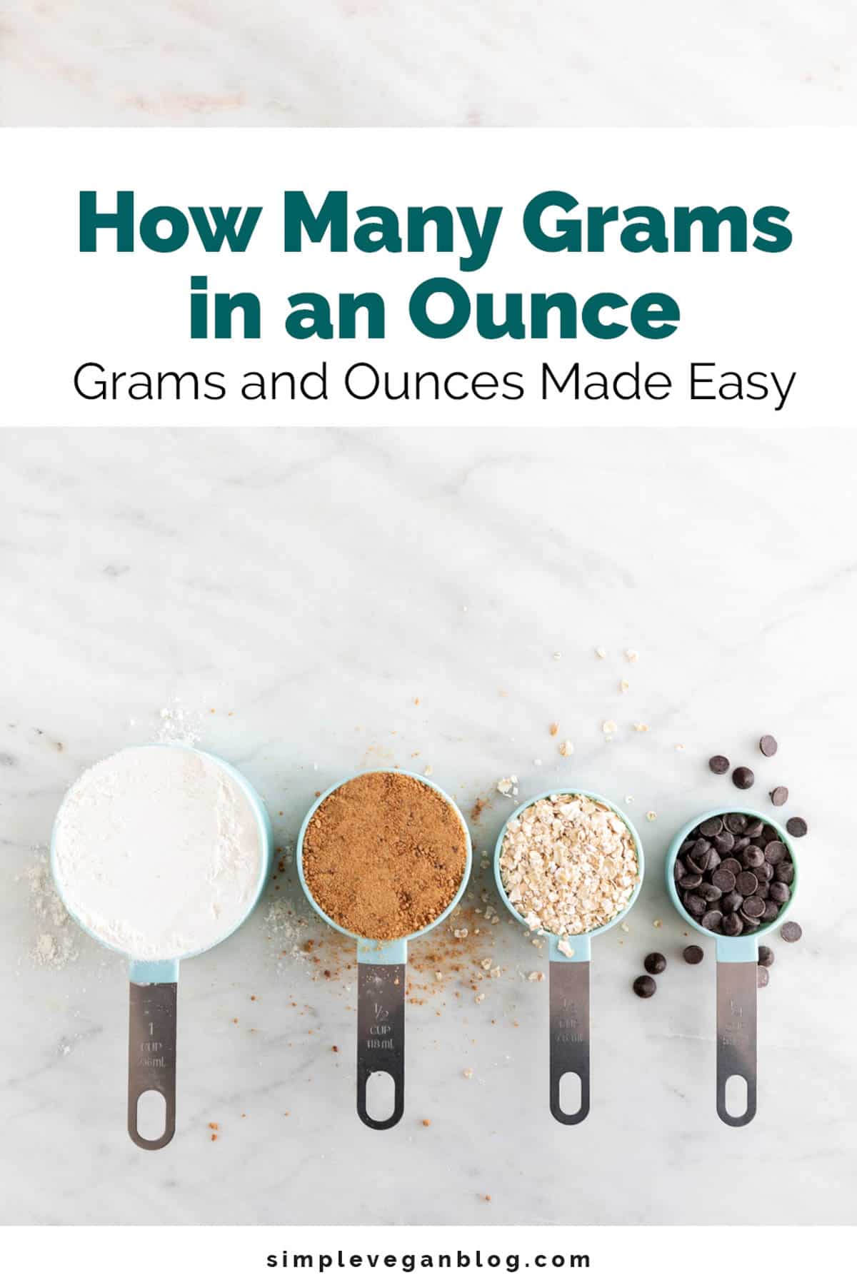 How Many Grams in an Ounce (oz to g) - Simple Vegan Blog