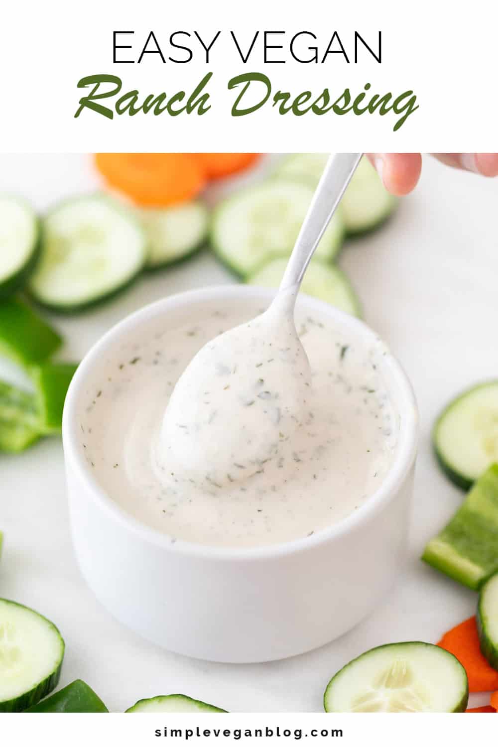 Best Vegan Ranch Dressing (5 Minutes) - Simple Vegan Blog