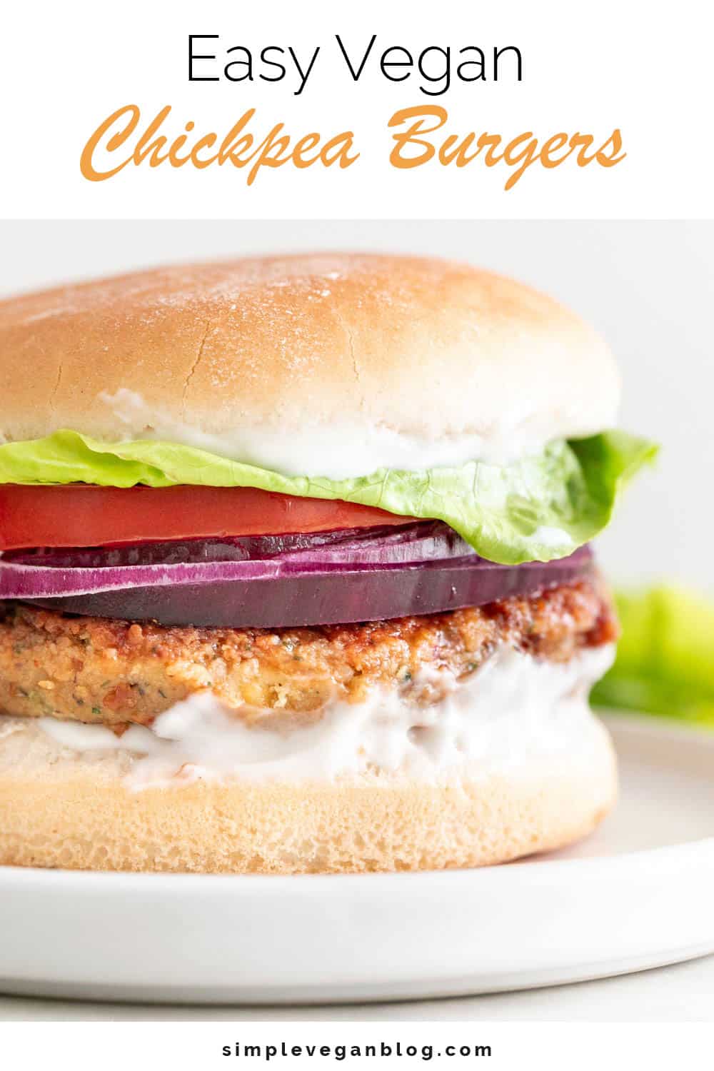 Easy Vegan Chickpea Burgers - Simple Vegan Blog