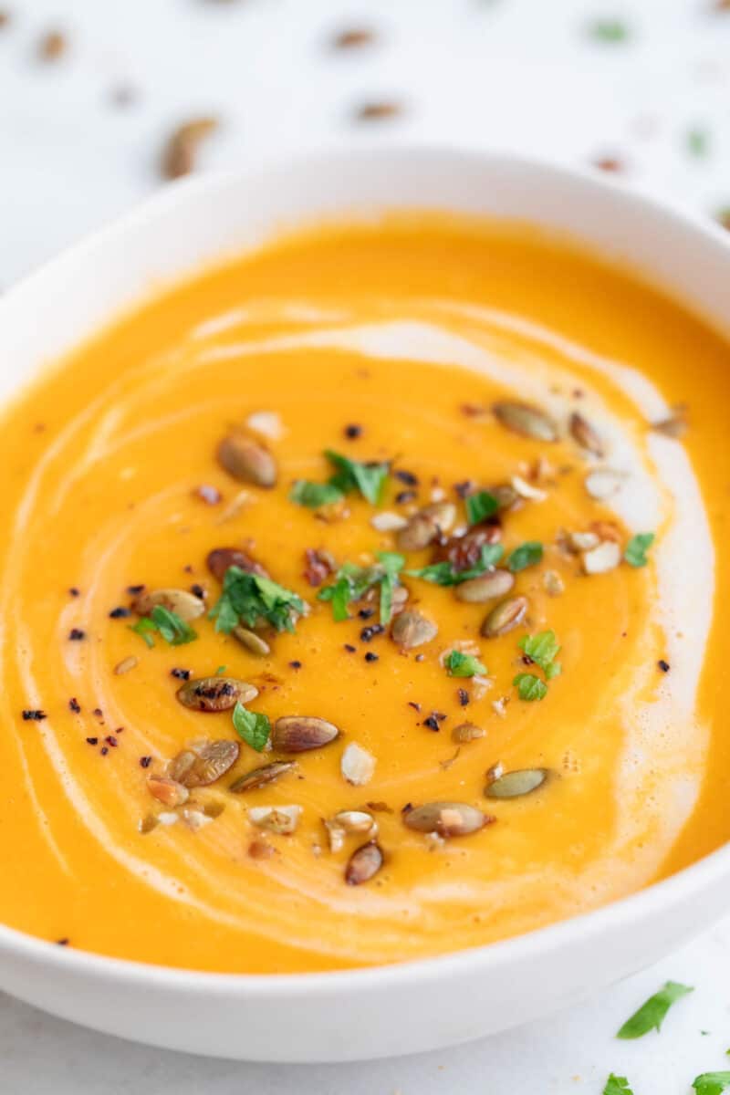 Vegan Pumpkin Soup (Easy + Creamy) - Simple Vegan Blog