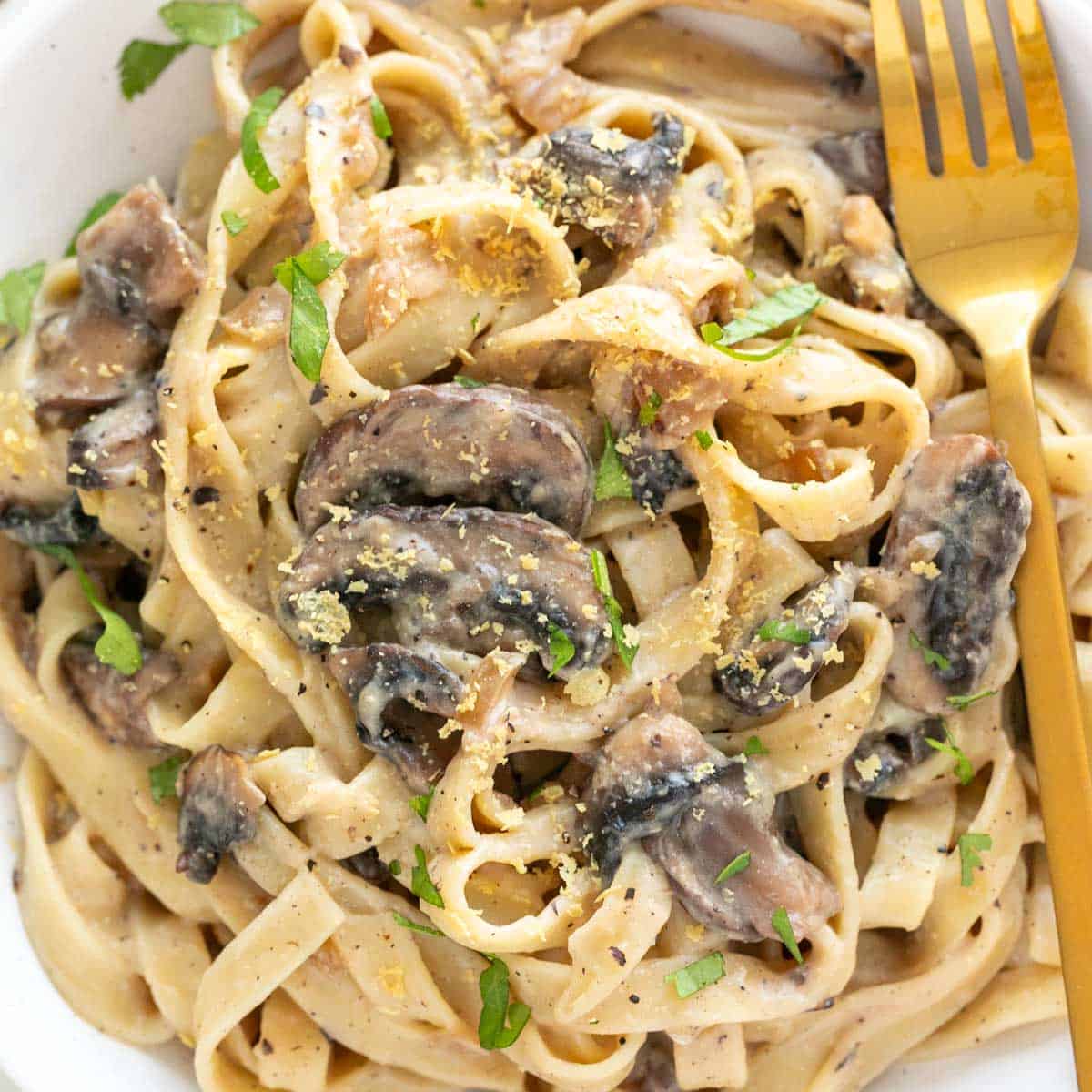 Creamy Vegan Mushroom Pasta-image