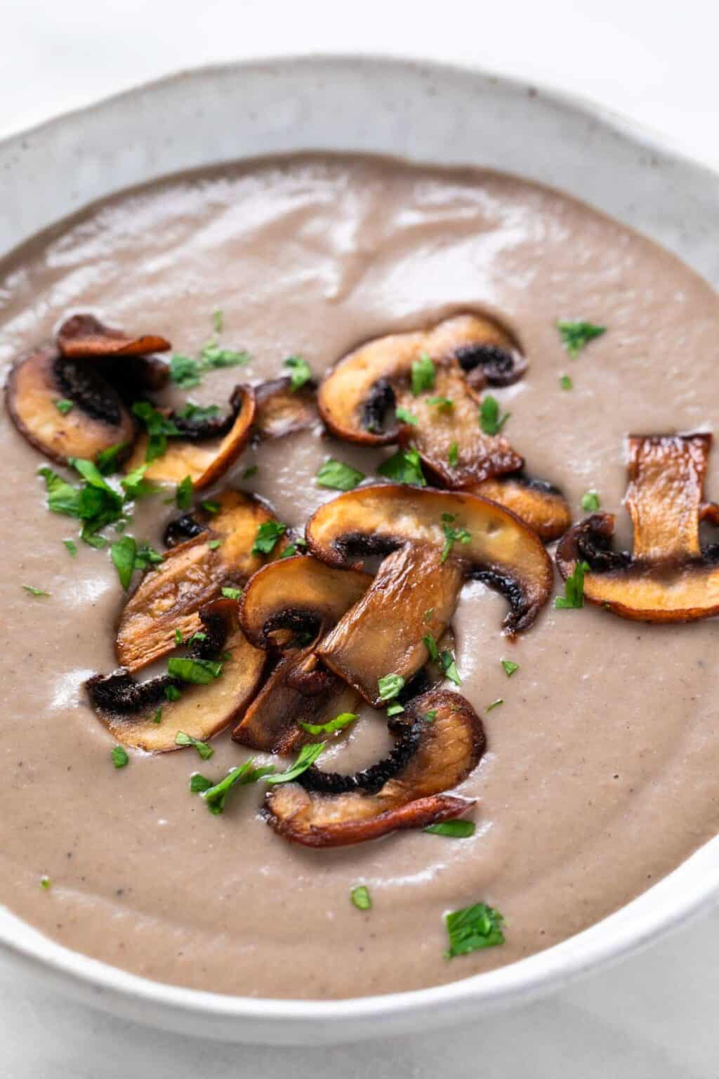 Creamy Vegan Mushroom Soup - Simple Vegan Blog
