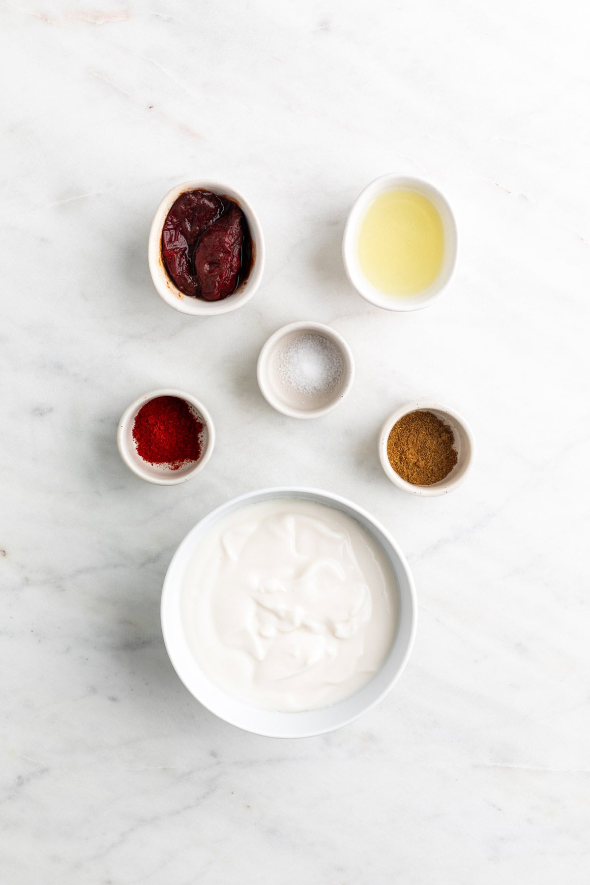 Ingredients for making vegan chipotle mayo.
