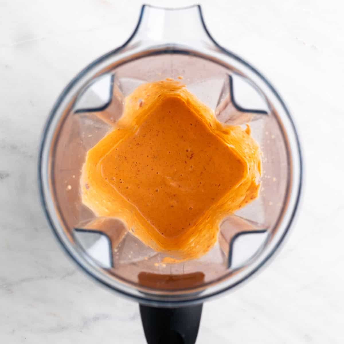 Vegan chipotle mayo in a blender jar.