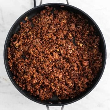Vegan Philly cheesesteak filling.