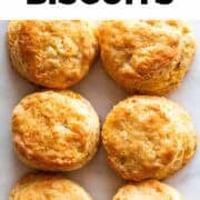 Six golden vegan biscuits on a marble surface with "Vegan Biscuits" text.