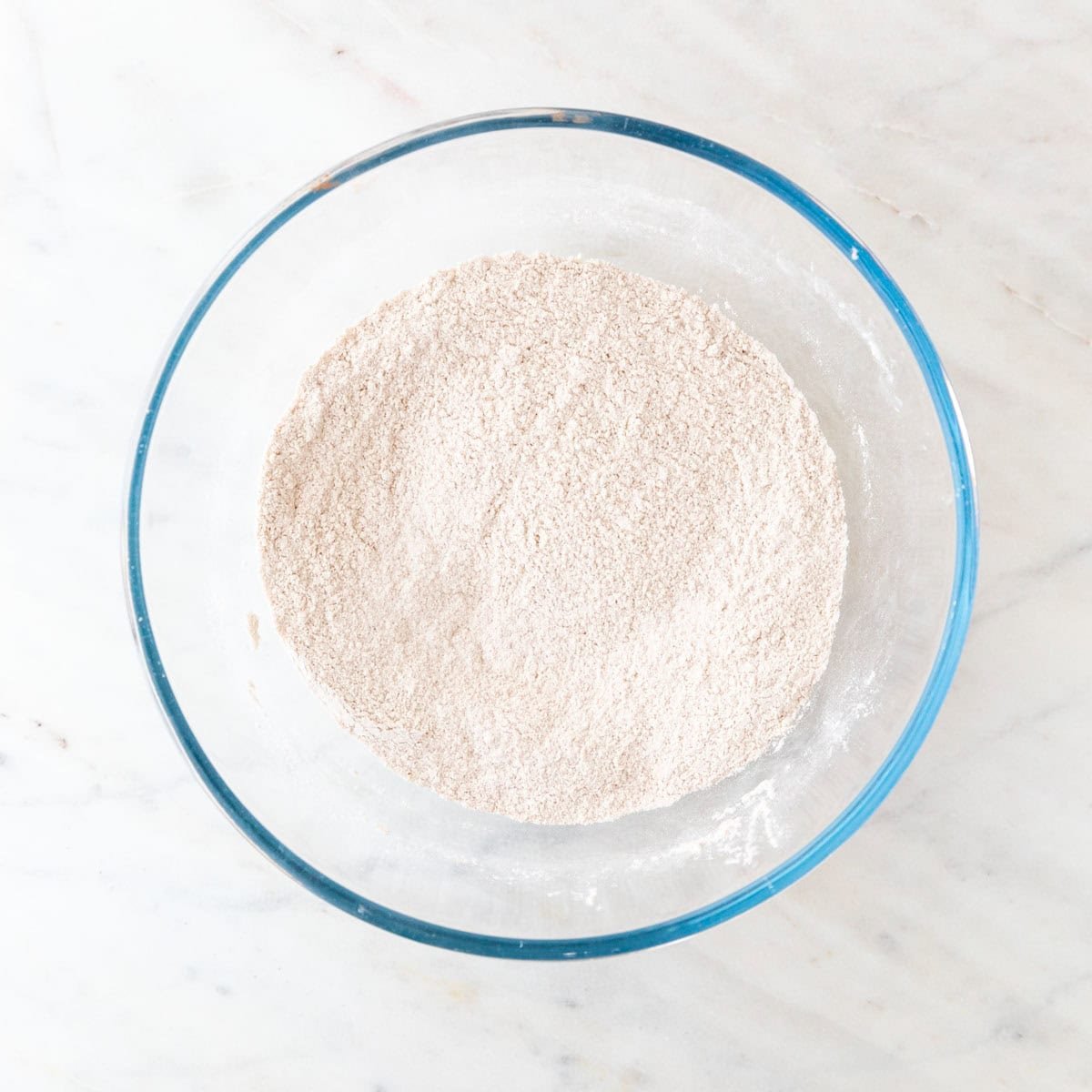 Dry ingredients in a bowl.
