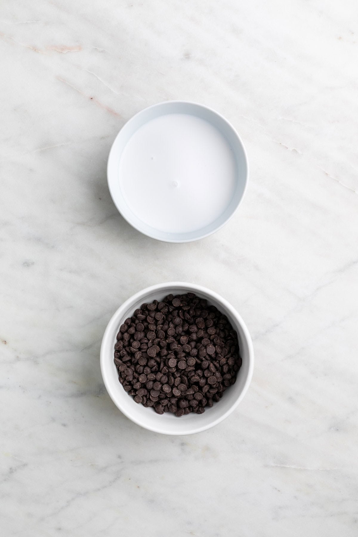 Ingredients for vegan chocolate truffles.