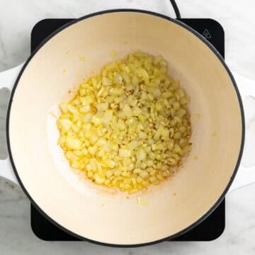 Trimmed and chopped asparagus.