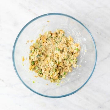 All the ingredients mixed together