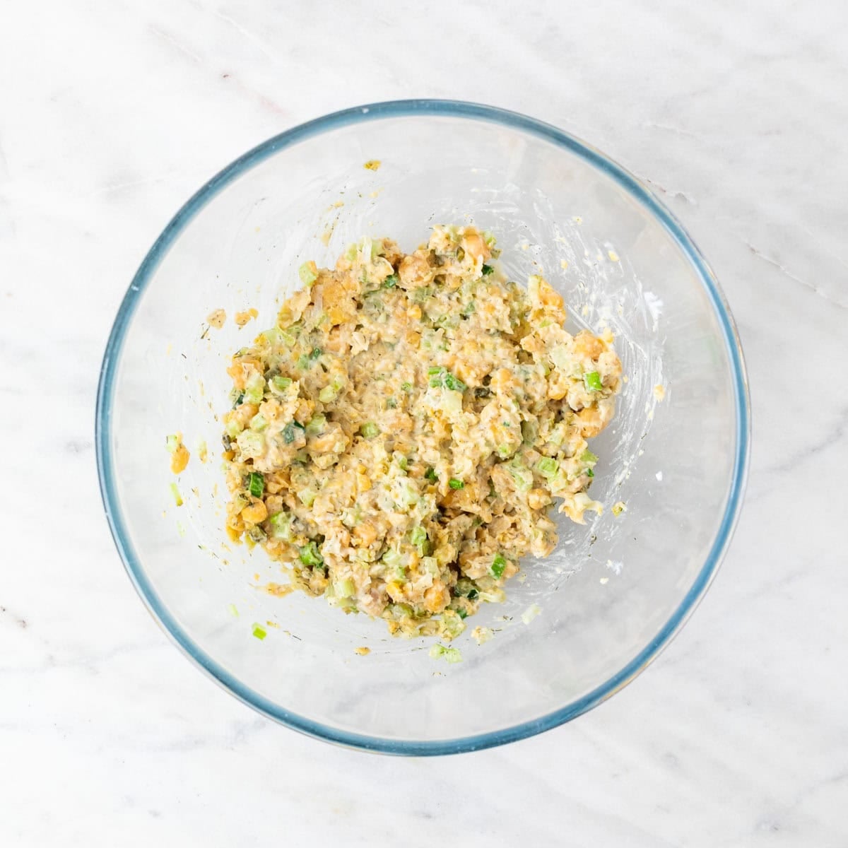 All the ingredients mixed together